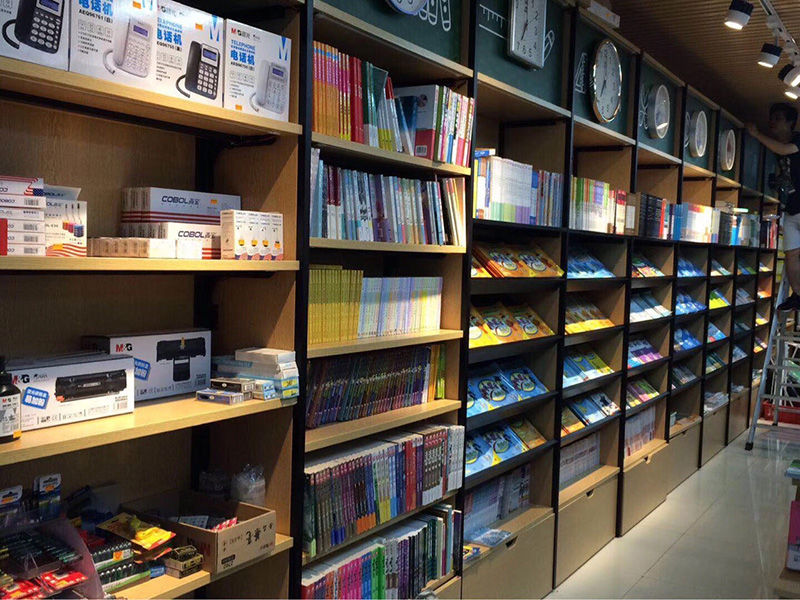 天河定制文體展示架廠家,文具店陳列柜,晨光貨架,大唐展示架