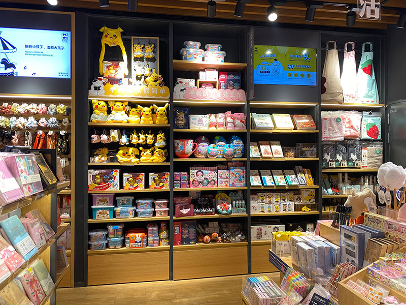 廣州文體店展示貨架定制,筆架流水臺,文具鋼木展示架,廣州大唐貨架