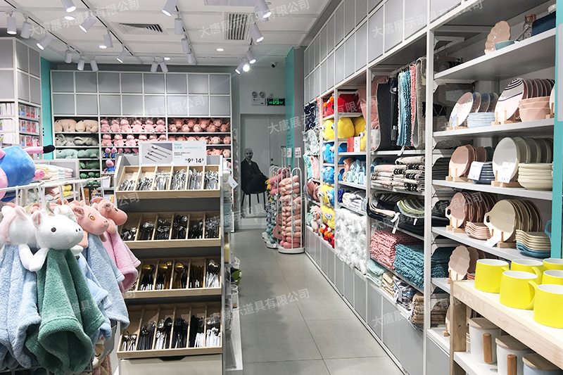 清遠(yuǎn)精品店貨架，NOME貨架，諾米陳列架，大唐展示貨架，北歐風(fēng)貨架，三元店貨架