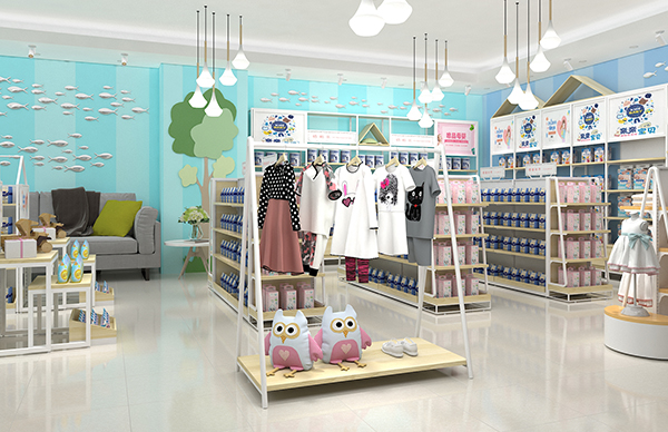 番禺母孕嬰店展示架陳列的日常打理維護