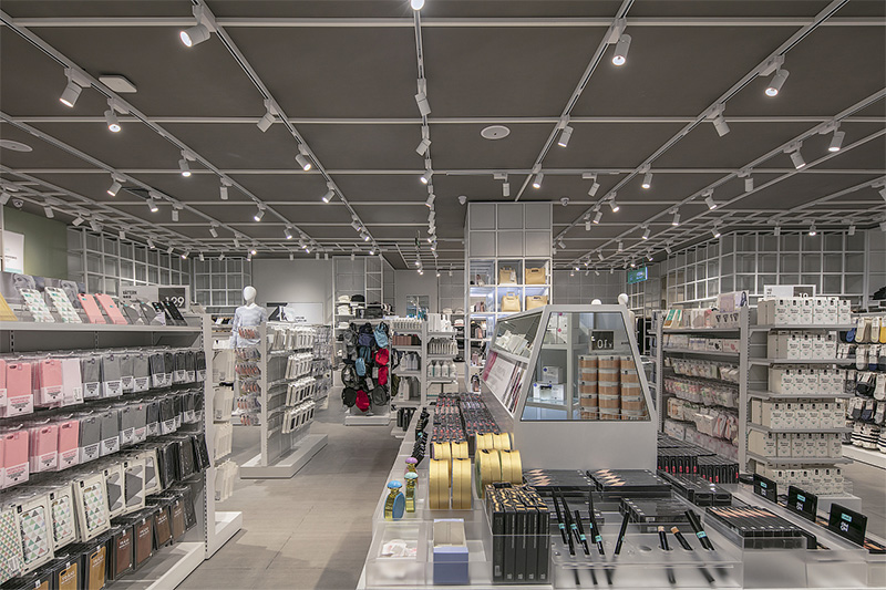 天河諾米北歐風(fēng)格飾品店展廳效果圖灰白貨架