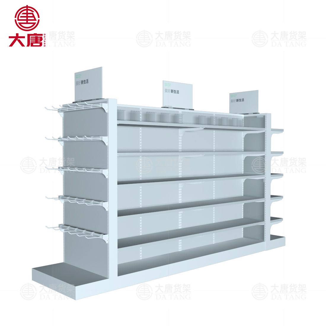 臨夏回族精品貨架展柜,精品貨架廠家,精品鋼木貨架,大唐展示架