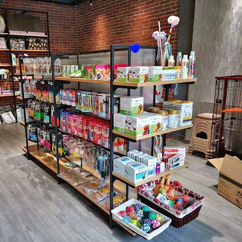 蘿崗黑色名創(chuàng)中島雙面架展示中島簡易貨架