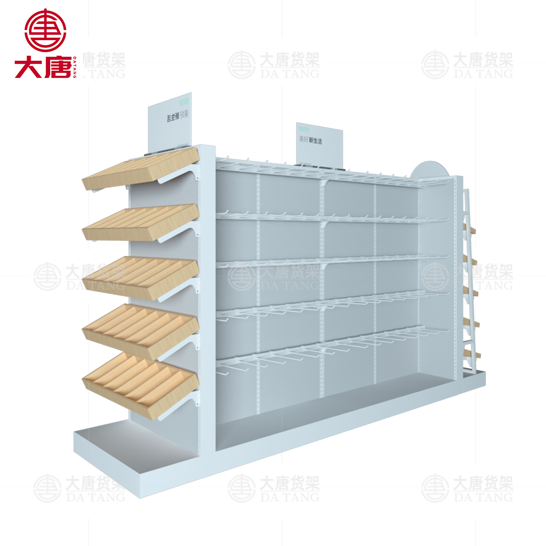 臨夏回族精品貨架,精品貨架展示柜,中島展示柜,大唐貨架廠家
