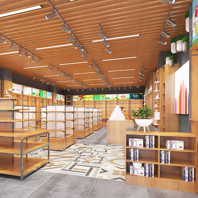 蘿崗文具店貨架