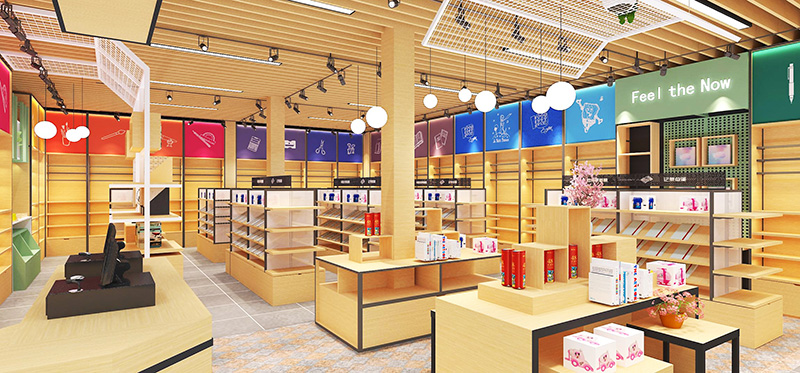 文體店貨架,文具店陳列架,定制文具店展示架廠家