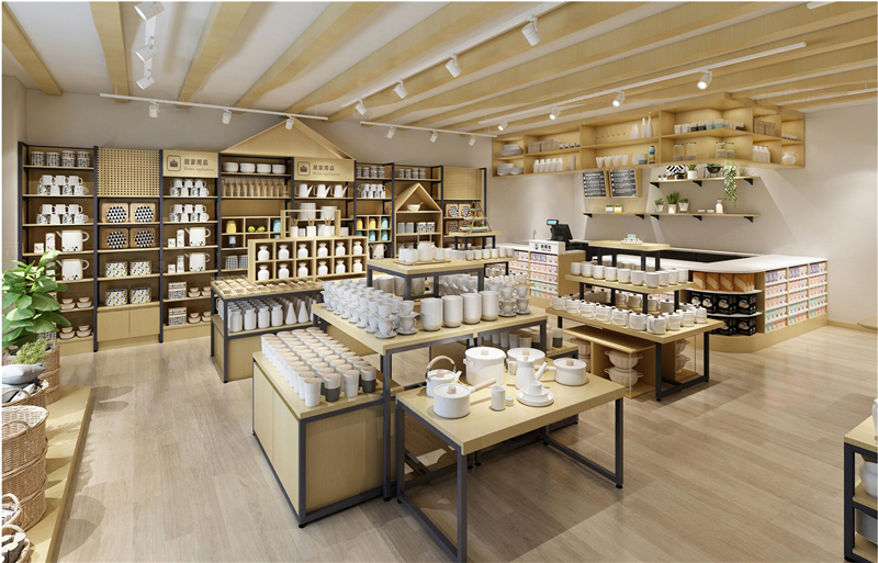 家居百貨店貨架擺放的三種布局方式