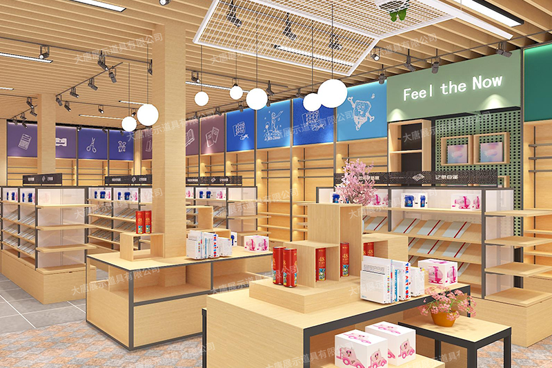 文具店貨架，文具貨架， 文具店道具，文具中島柜， 文具店貨架靠墻，大唐展示貨架