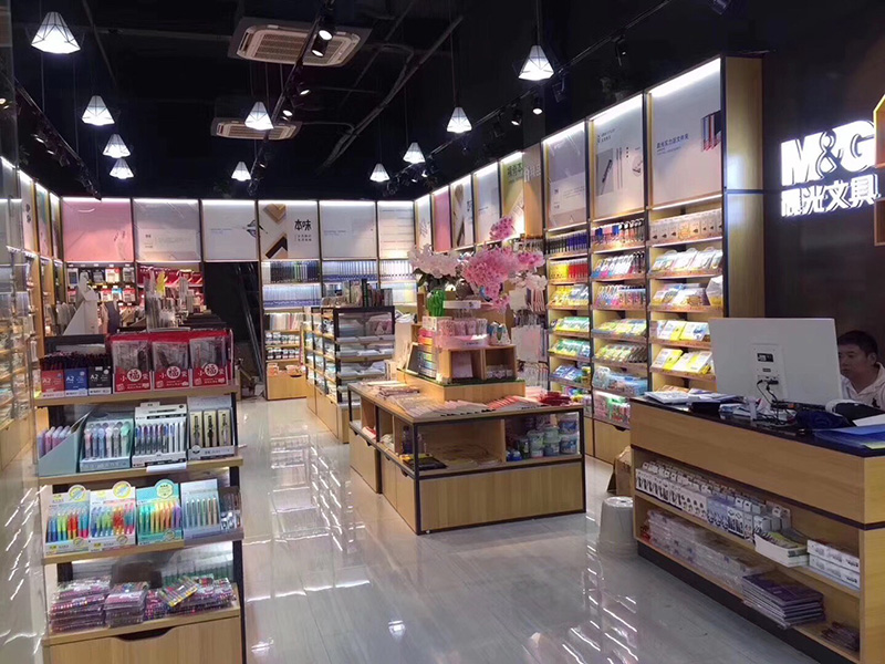 天河文體店貨架展示架,鋼木展示架,雙面展示架,廣州大唐貨架