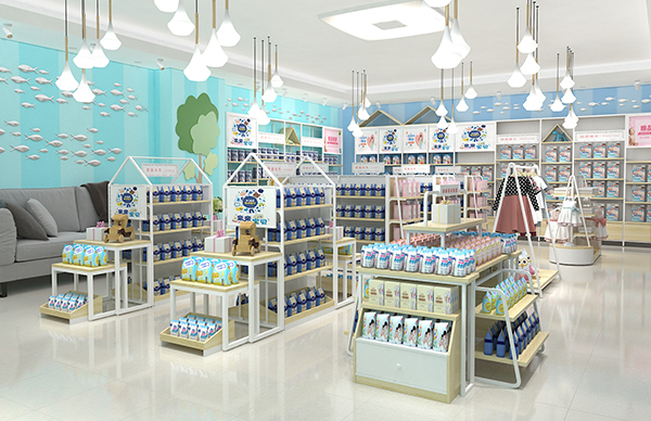 母嬰店貨架展柜陳列展示